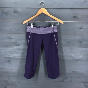 LULULEMON Run Fast Crop Leggings Purple Size 6